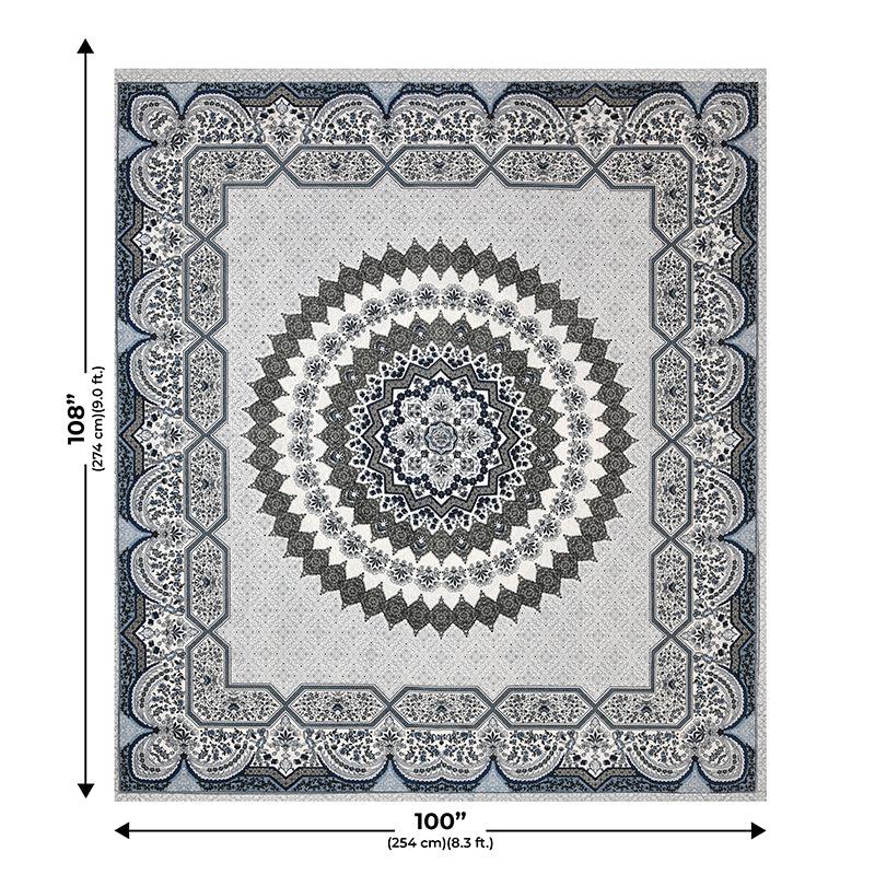 Buy Chaital Ethnic Bedsheet - Grey Bedsheets from Vaaree