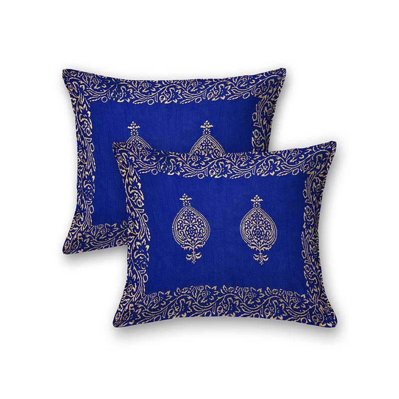 Buy Gowra Ethnic Bedsheet - Blue Bedsheets from Vaaree