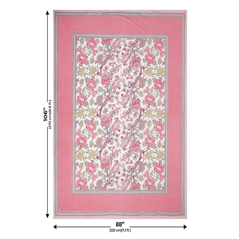 Buy Gomti Ethnic Bedsheet - Pink Bedsheets from Vaaree