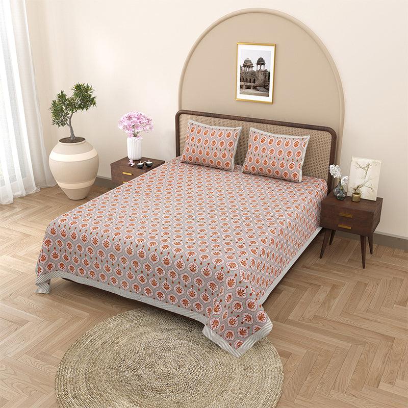 Buy Putra Ethnic Bedsheet - Pink Bedsheets from Vaaree