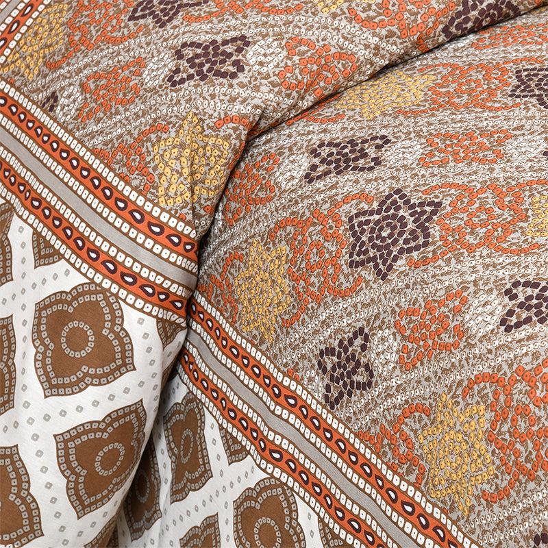 Buy Karna Ethnic Bedsheet - Peach Bedsheets from Vaaree