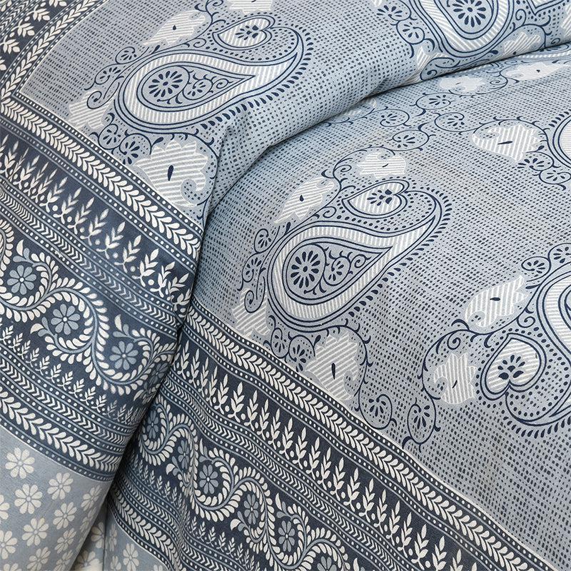 Buy Mukha Ethnic Bedsheet - Grey Bedsheets from Vaaree