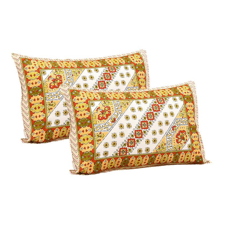 Buy Eshan Ethnic Bedsheet - Yellow Bedsheets from Vaaree