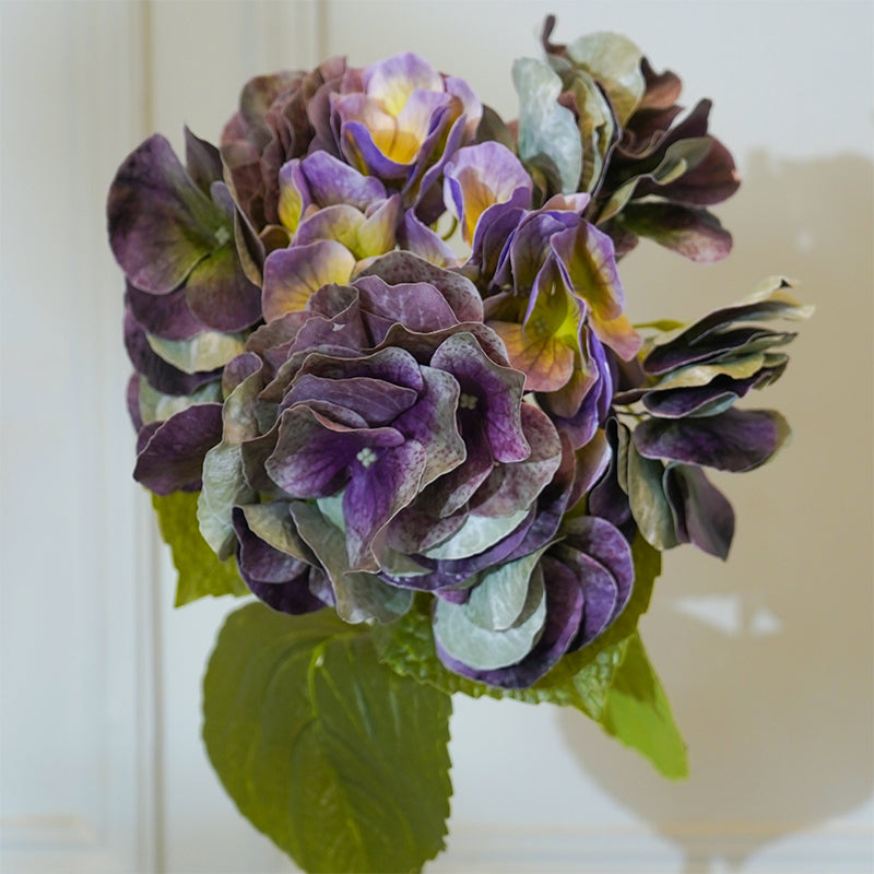 Buy Faux Autumn Hydrangea Flower Stick (Violet) - 25 CM Artificial Flowers from Vaaree