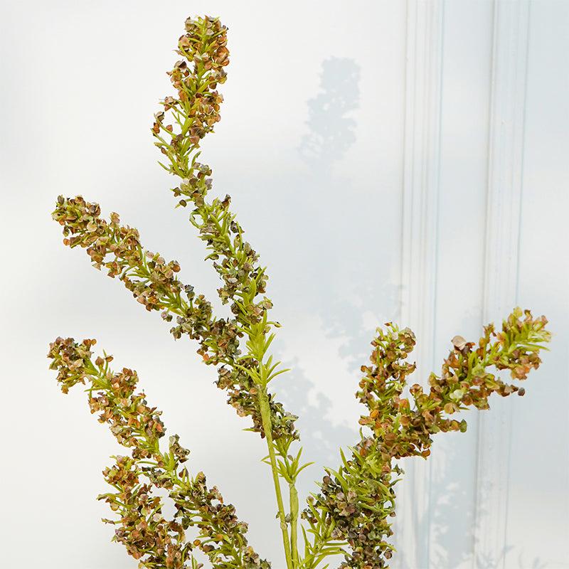 Buy Faux Autumn Amaranthus Millet Grass Flower Stick (Green) - 35 CM Artificial Flowers from Vaaree