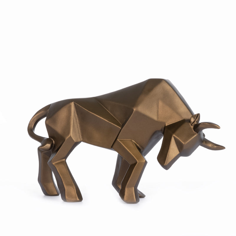 Buy Ox Gladior Showpiece - Bronze Showpieces from Vaaree