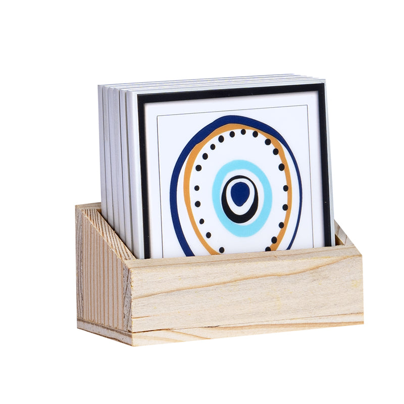 Coaster - Evil Eye Coaster - Set Of Six