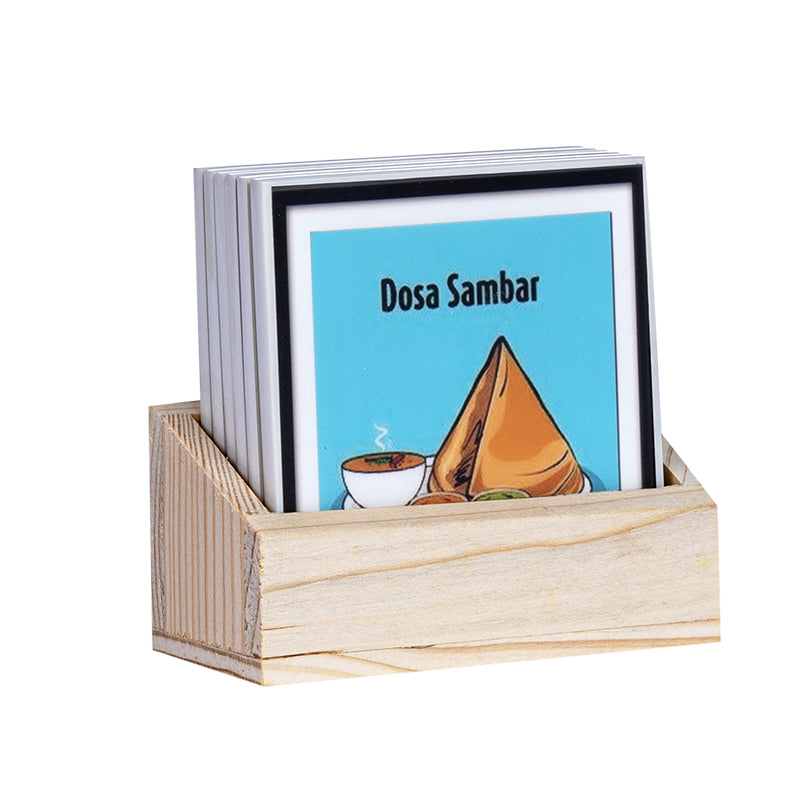 Coaster - Samosa Chai Coaster - Set Of Six