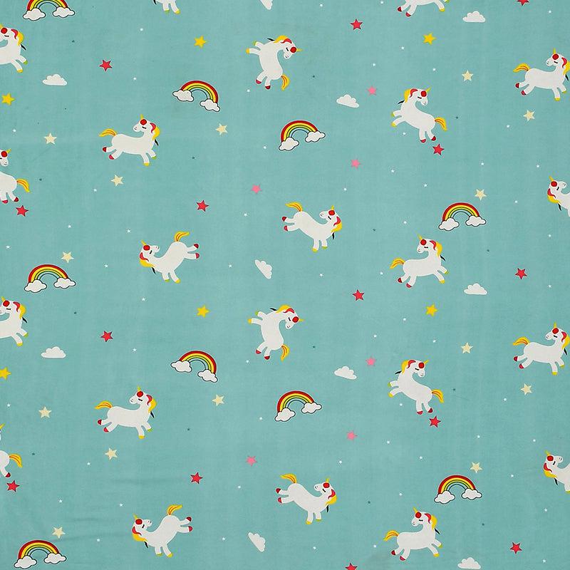 Buy Sky Bow Kids Bedsheet - Aqua Bedsheets from Vaaree