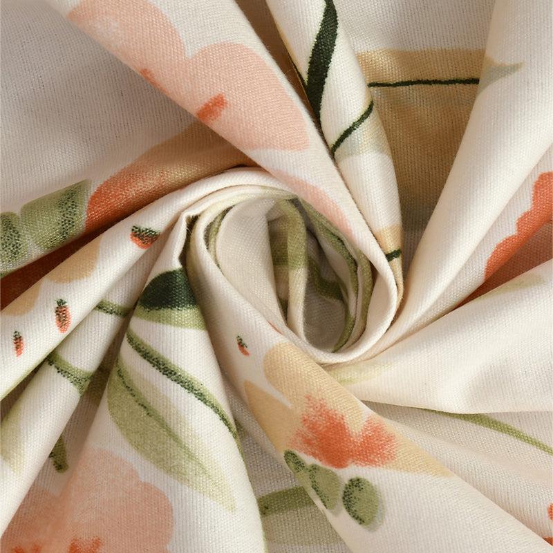 Bedsheets - Sivera Floral Bedsheet - Off White