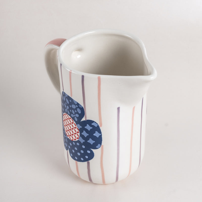 Buy Adula Floral Handpainted Pitcher - 500 ML Jug from Vaaree