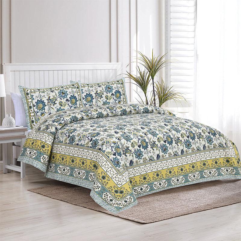 Buy Roomitaa Printed Bedsheet - Blue Bedsheets from Vaaree