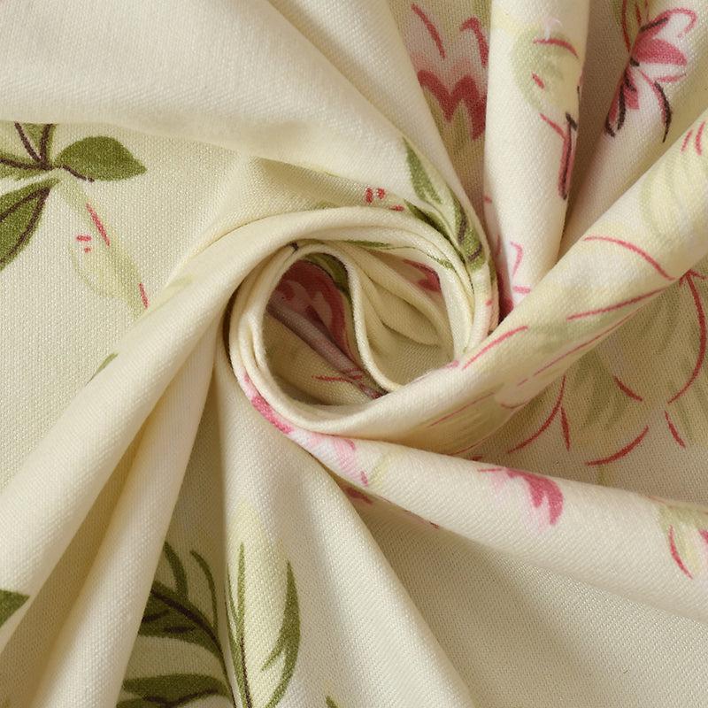 Buy Quince Floral Bedsheet - Beige Bedsheets from Vaaree