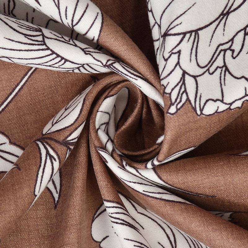 Buy Petunia Floral Bedsheet - Coffee Brown Bedsheets from Vaaree