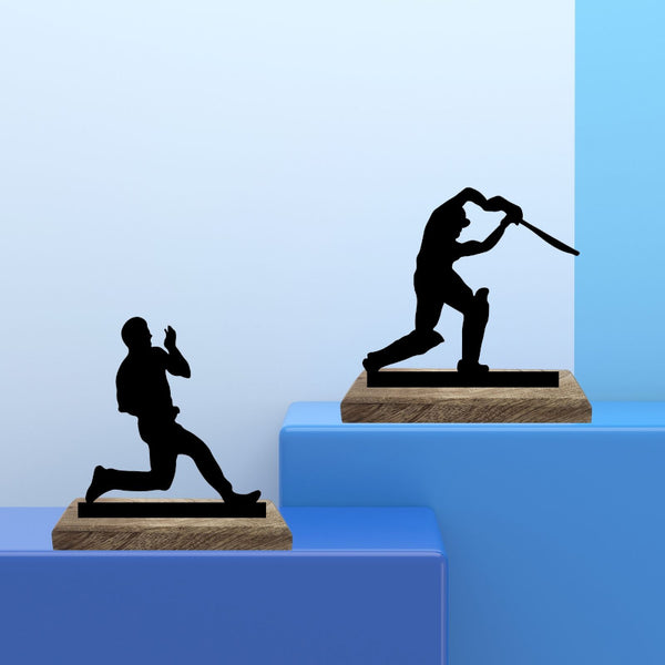 Cricketer Showpiece - Set Of Two