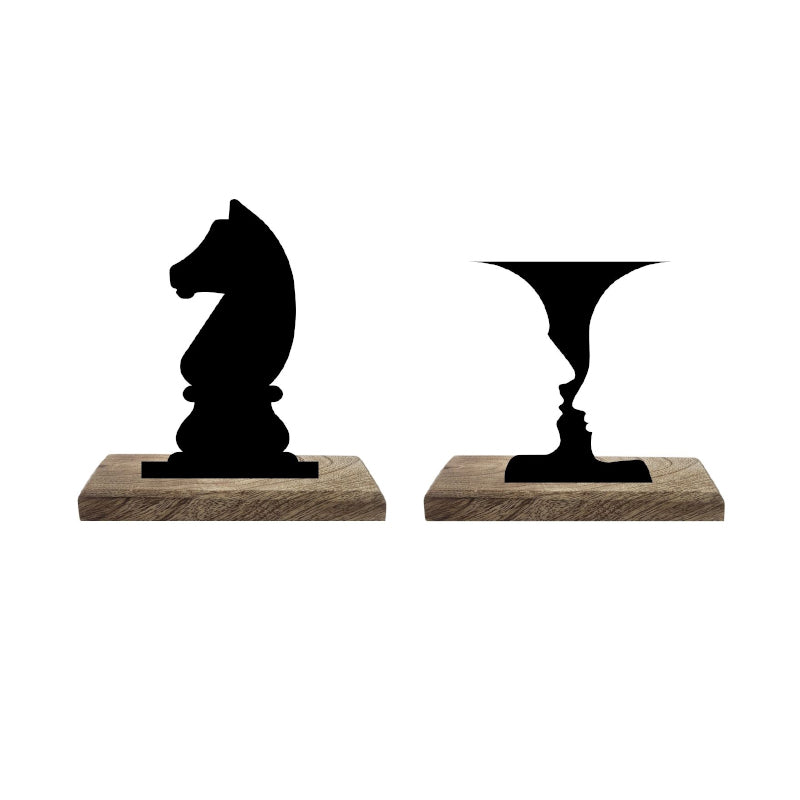 Buy Knight's Mirage Showpiece - Set Of Two Showpiece from Vaaree