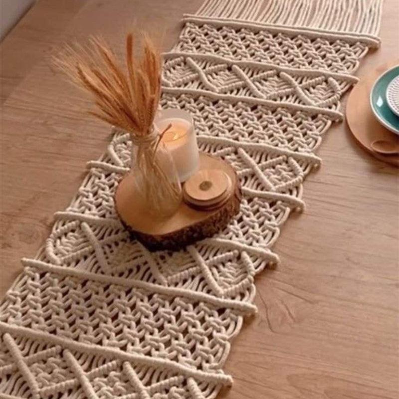 Buy Riviana Macrame Knot Table Runner Table Runner from Vaaree