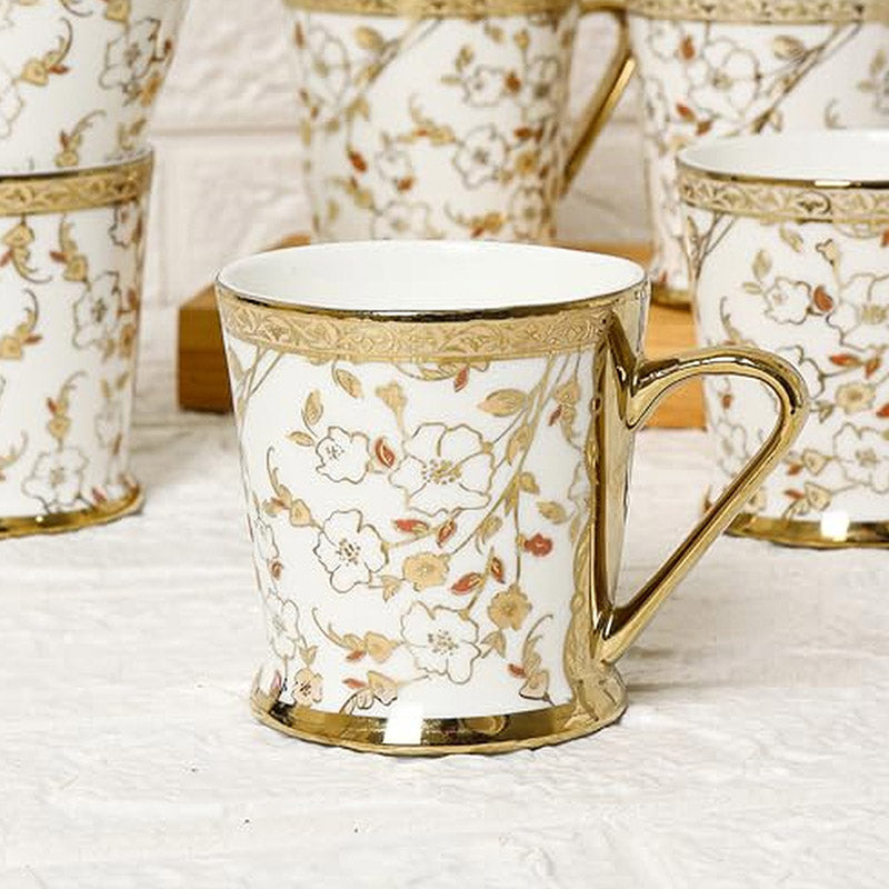 Mug & Tea Cup - Fida Ethnic Cup (180 ML) - Set Of Six