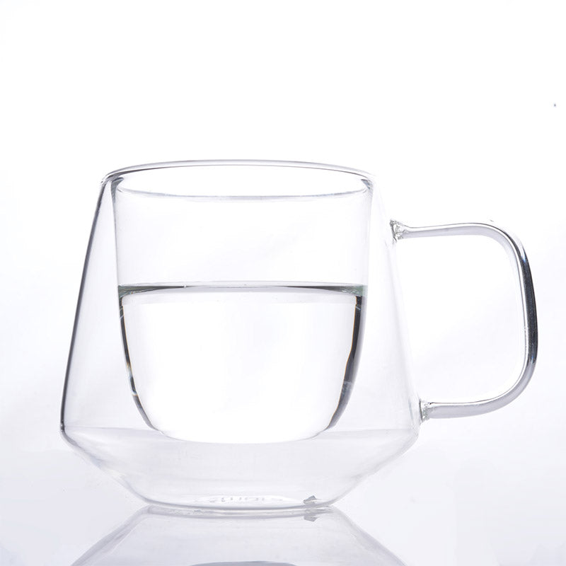 Mug & Tea Cup - Imtera Double Wall Glass Cup (200 ML) - Set Of Four