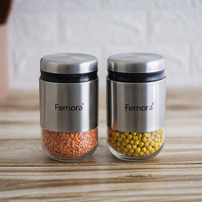 Jar - Alma Storage Jar (550 ML) - Set Of Two