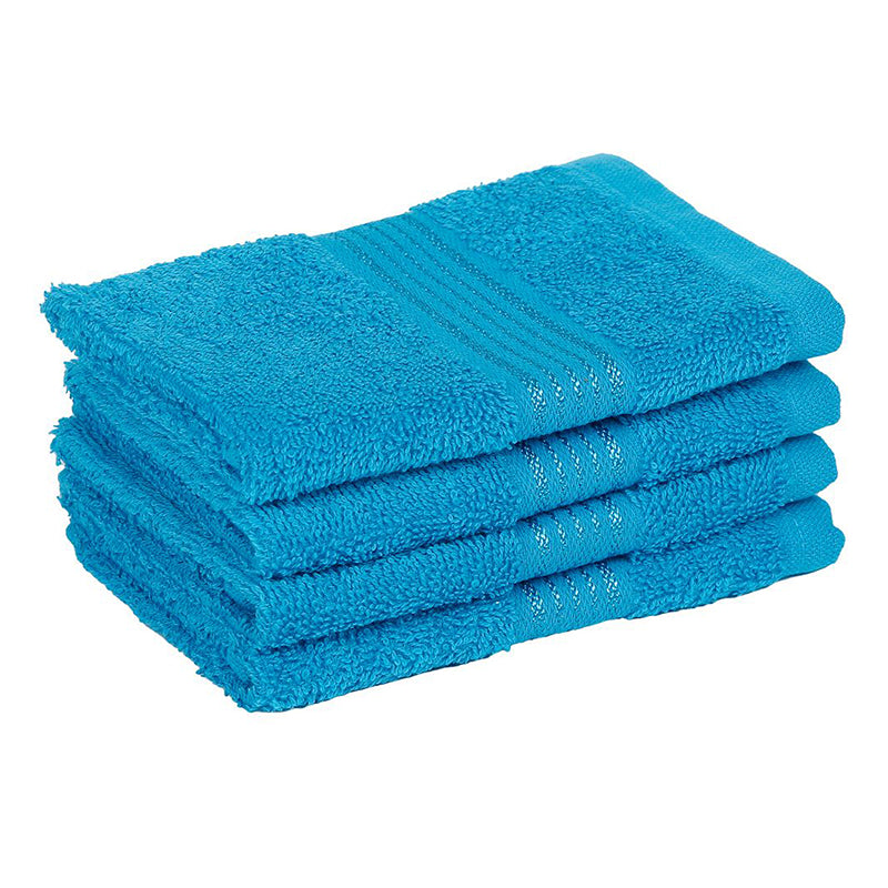 Buy Eva Quick Dry Face Towel (Blue) - Set Of Four Hand & Face Towels from Vaaree