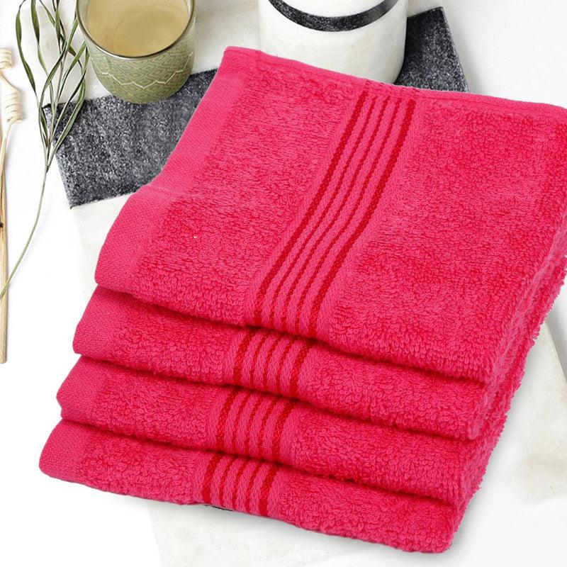 Buy Junia Face Towel (Pink) - Set Of Four Hand & Face Towels from Vaaree