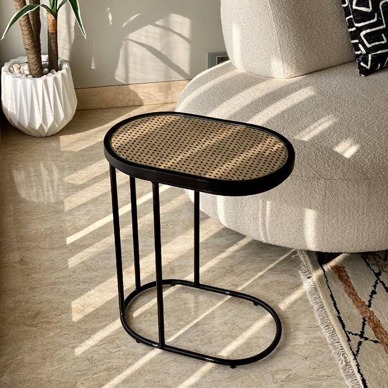 Buy Igra Rattan Accent Table Side & Bedside Tables from Vaaree