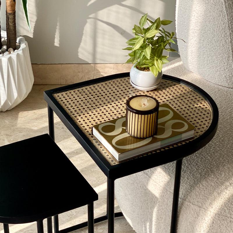 Buy Miha Rattan Accent Table - Set Of Two Side & Bedside Tables from Vaaree