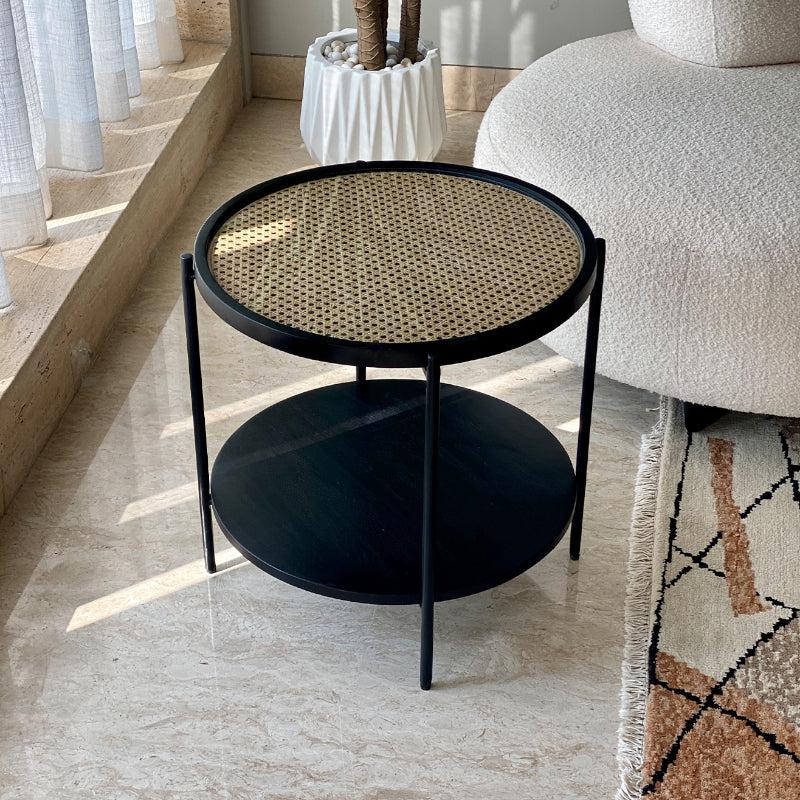 Buy Meha Rattan 2-Tier Accent Table Side & Bedside Tables from Vaaree