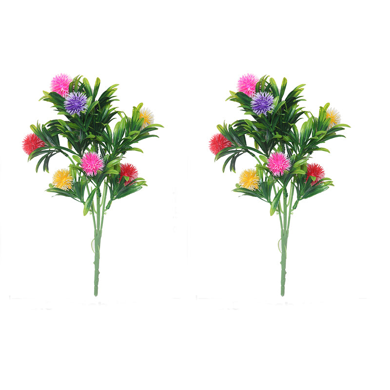 Buy Faux Morca Flower Bunch (Multicolor) - Set Of Two Artificial Flowers from Vaaree