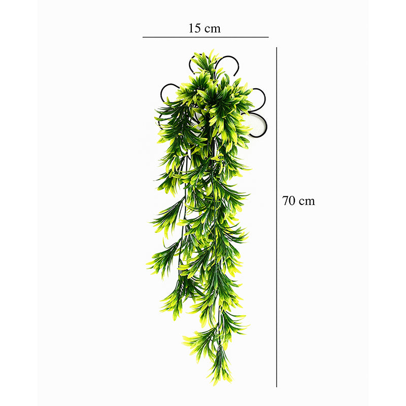 Buy Faux Green Vine With Metal Wall Stand Artificial Plants from Vaaree