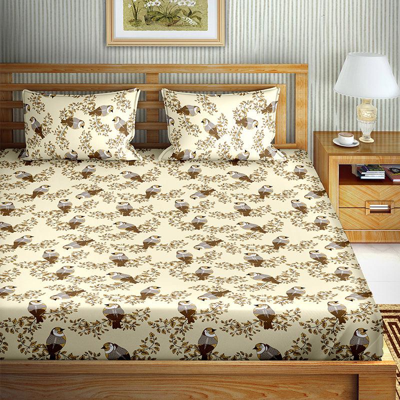 Buy Crow Floral Bedsheet Bedsheets from Vaaree