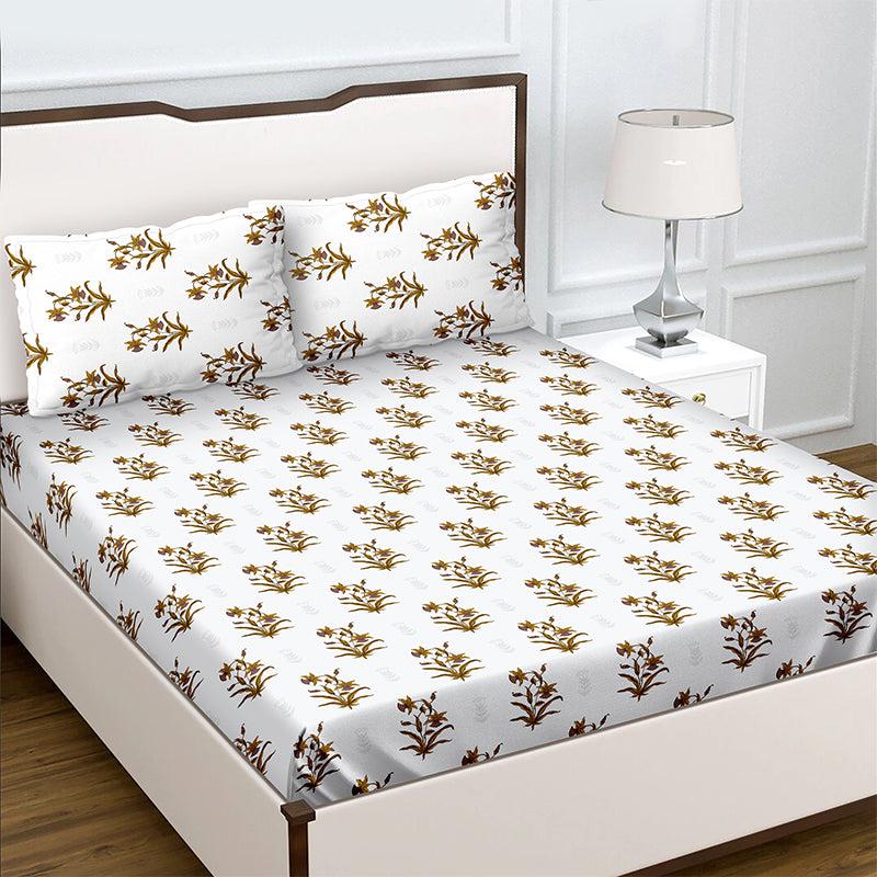 Buy Aster Floral Bedsheet Bedsheets from Vaaree