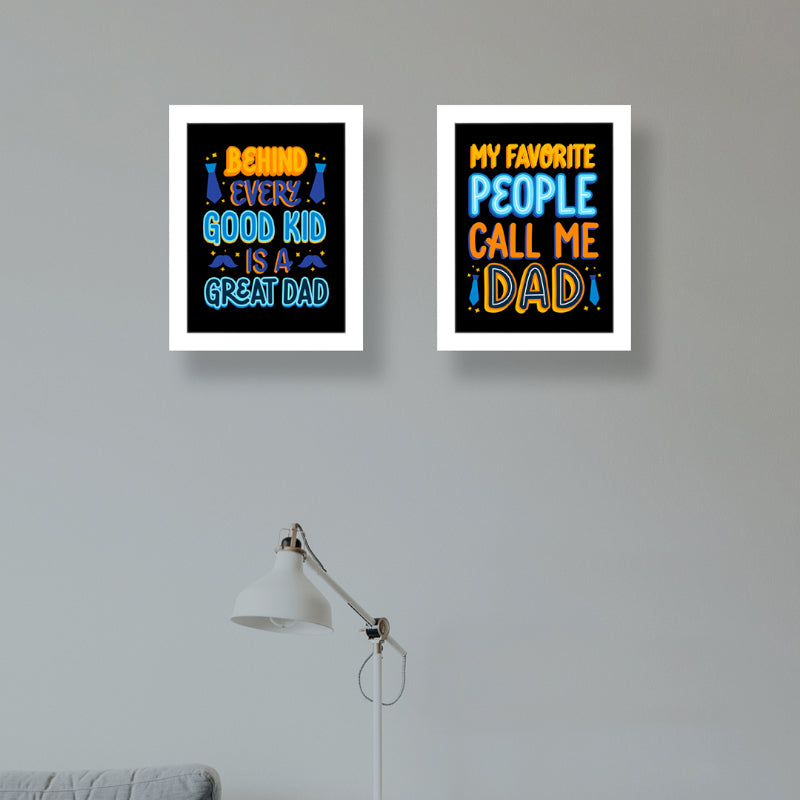 Buy Cool Dad Photo Frame - Set Of Two Wall Art & Paintings from Vaaree