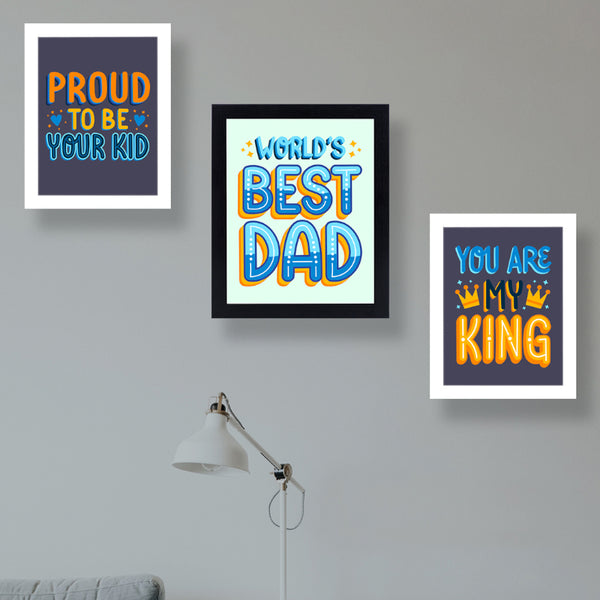 Wall Art & Paintings - Dad Love Wall Art - Set Of Three