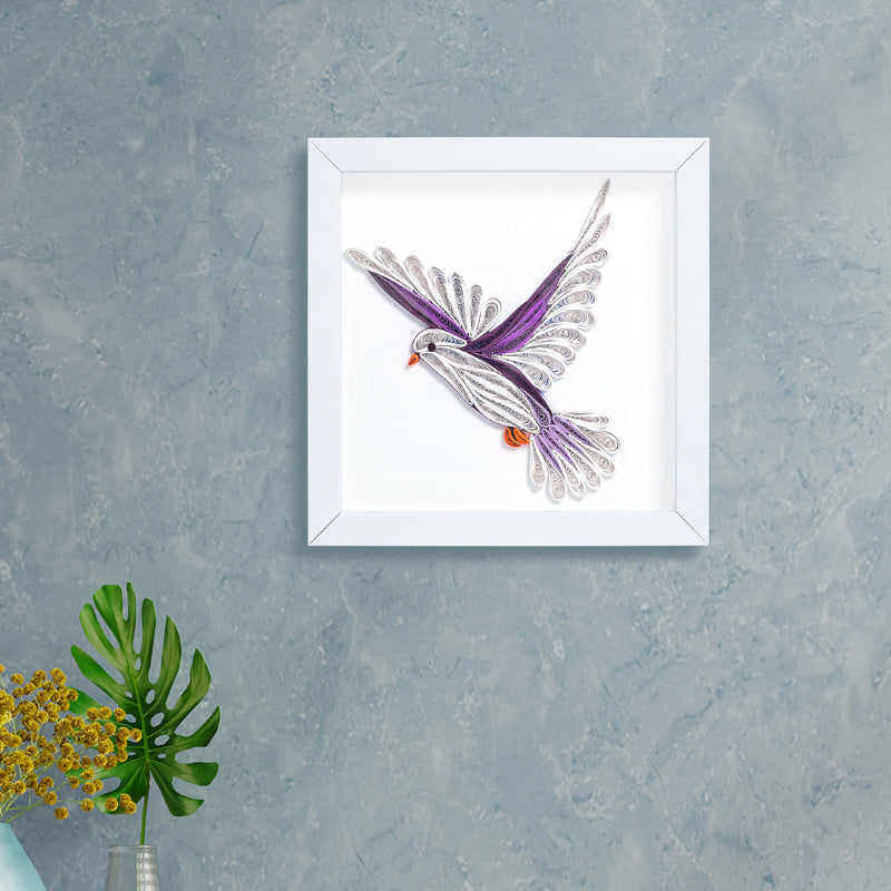 Wall Art & Paintings - Dove Flight Handcrafted Wall Art - White