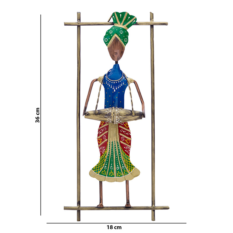 Wall Accents - Dholak Man Handcrafted Wall Accent