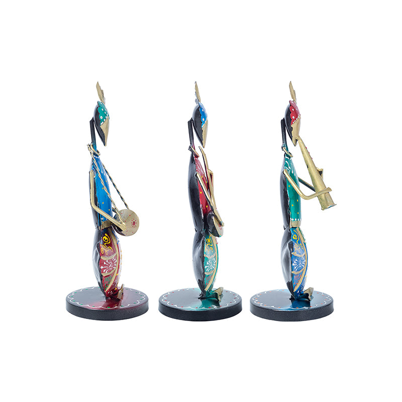 Buy Folk Fancy Musical Showpiece - Set Of Three Showpieces from Vaaree