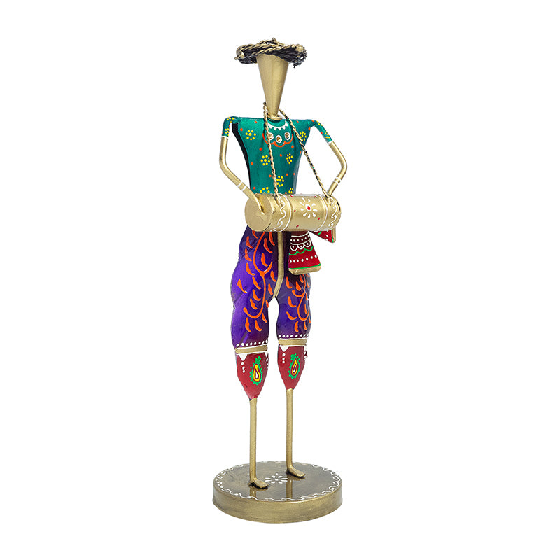 Showpieces - Decorative Man With Dhol Showpiece