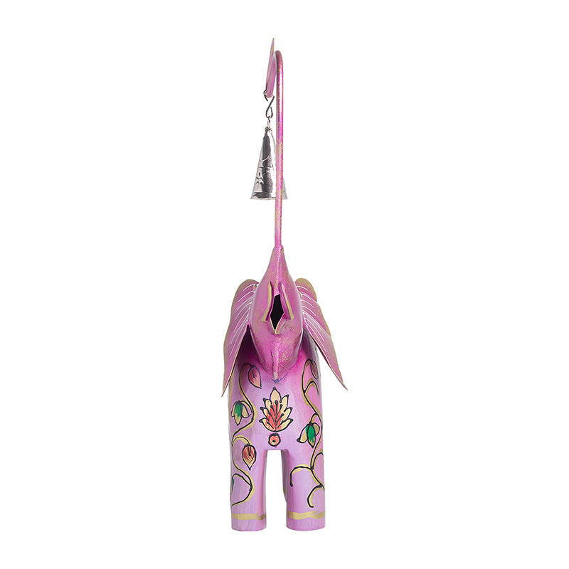 Buy Handpainted Haathi Decorative Showpiece - Pink Showpieces from Vaaree