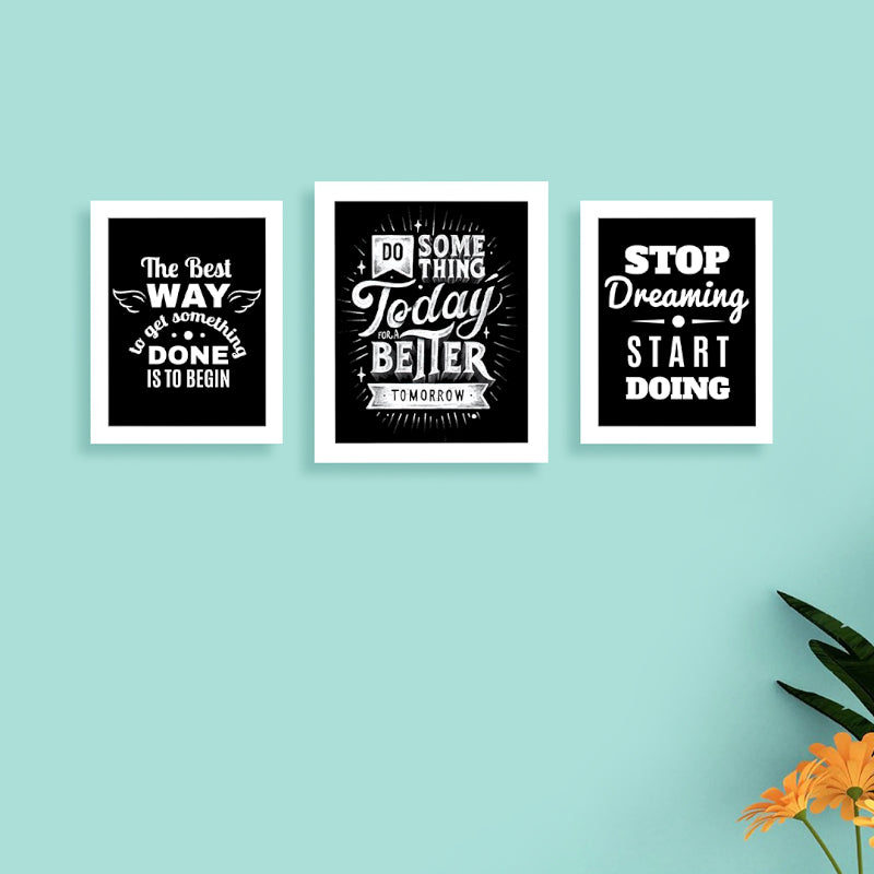 Wall Art & Paintings - Do It Motivation Wall Art - Set Of Three