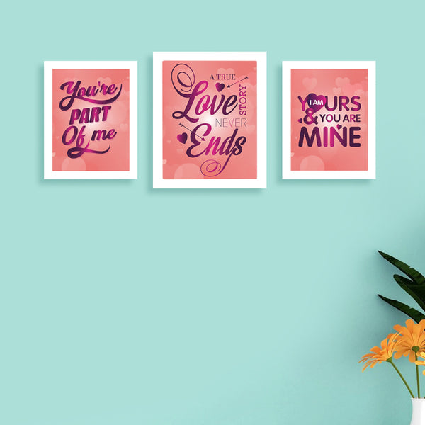 Wall Art & Paintings - You Are Mine Wall Art - Set Of Three