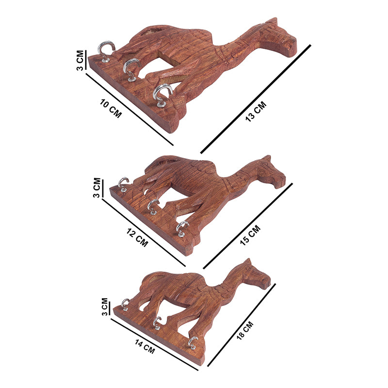 Hooks & Key Holders - Camel Safari Key Holder - Set Of Three