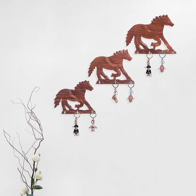 Hooks & Key Holders - Horse Max Key Holder - Set Of Three