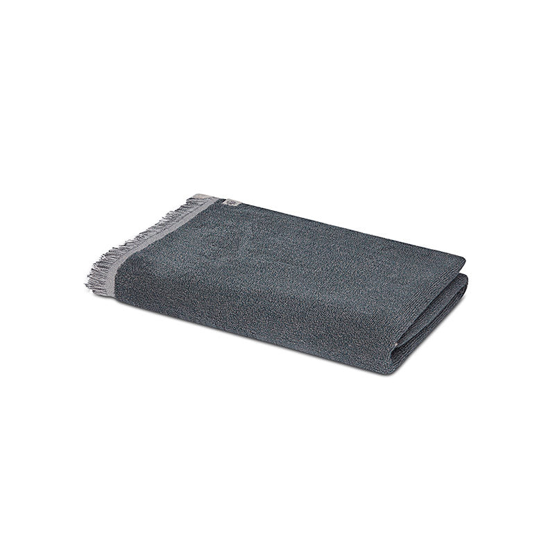 Buy Melange Terry Cotton Bath Towel - Dark Grey Bath Towels from Vaaree