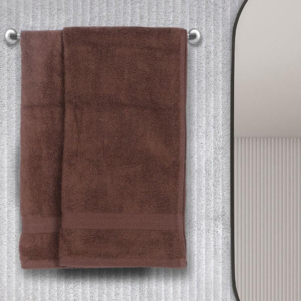 Buy Miorah Hand Towel (Brown) - Set Of Two Hand & Face Towels from Vaaree