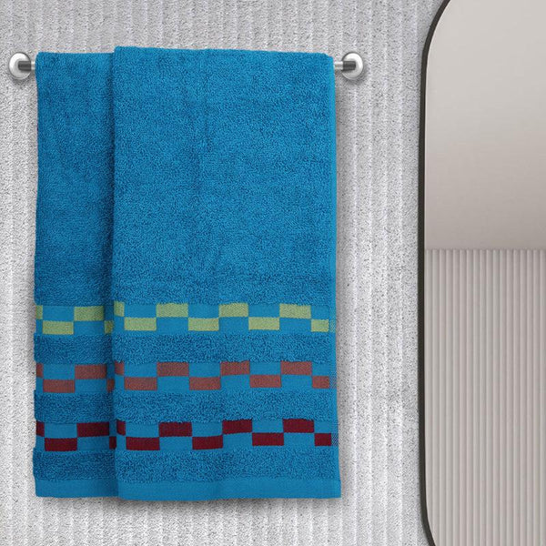 Buy Delpha Hand Towel (Light Blue) - Set Of Two Hand & Face Towels from Vaaree