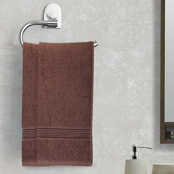 Buy Eva Quick Dry Hand Towel (Brown) - Set Of Two Hand & Face Towels from Vaaree