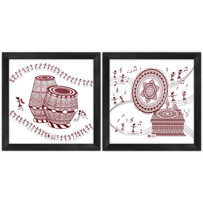 Buy Warli Mandala Wall Art - Set Of Two Wall Art & Paintings from Vaaree