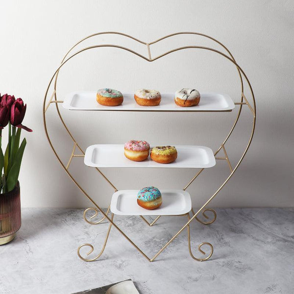 Buy Heart Delicacy Cake Stand Cake Stand from Vaaree